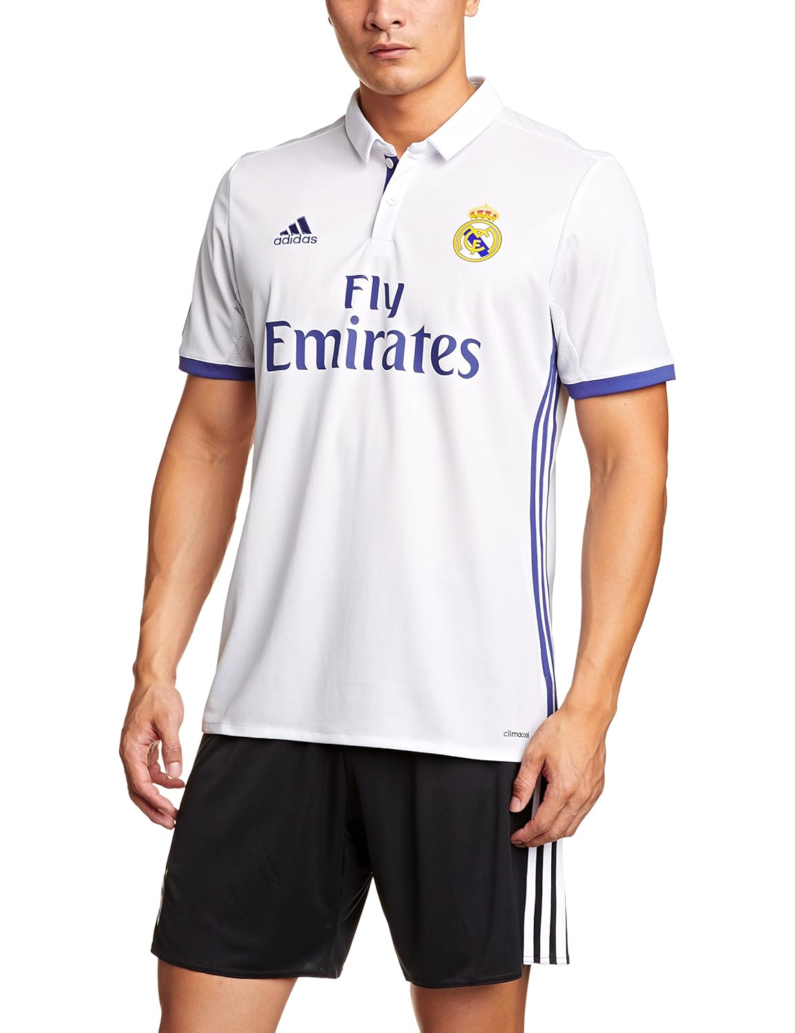 adidas 阿迪达斯 男式 real h jy 皇马主场比赛短袖 s94992